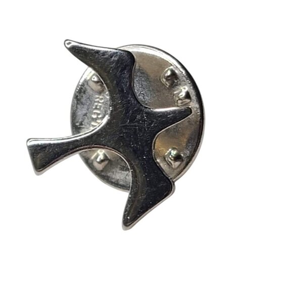 Jewelry - Vintage Peace Dove Silver Tone Lapel Pin Tie Tack